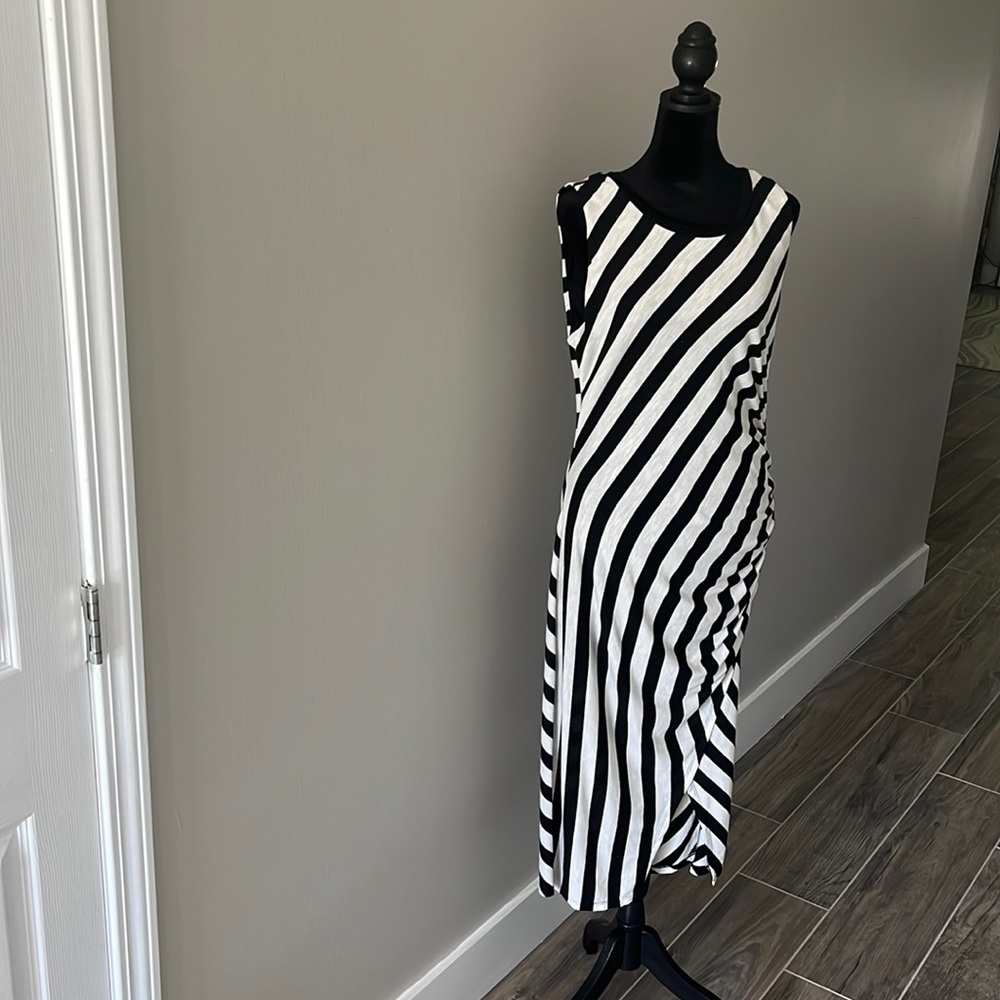 Bar 111 Black and White Striped Dress